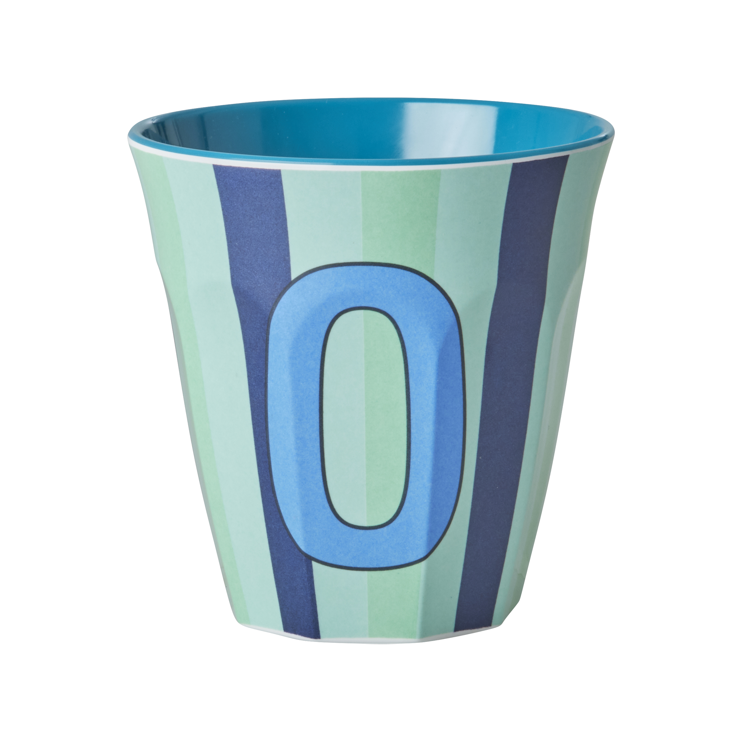 Melamine Alfabet kop, blå mix - 250 ml.